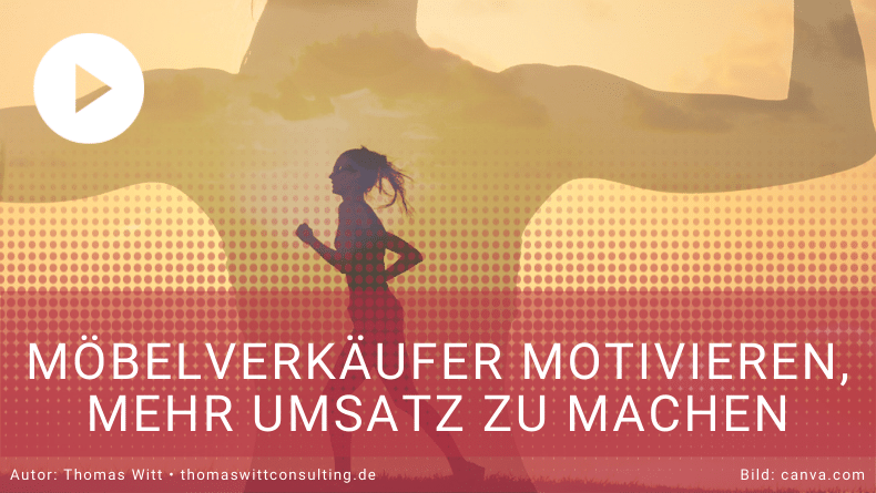 Möbelverkäufer motivieren mehr Umsatz zu mache